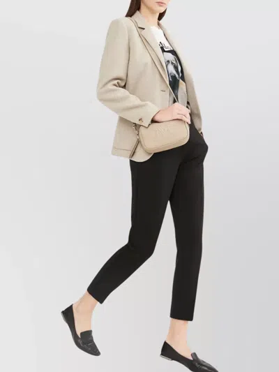 Max Mara Tailored Trousers With Belt Loops And Pockets In Black