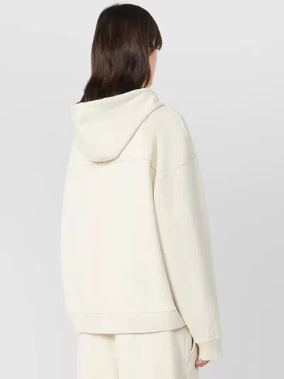 Sportmax Hooded Sweatshirt Kangaroo Pocket In Neutral