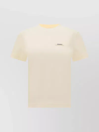 Jacquemus Gros Grain Crew Neck Cotton Blend Top