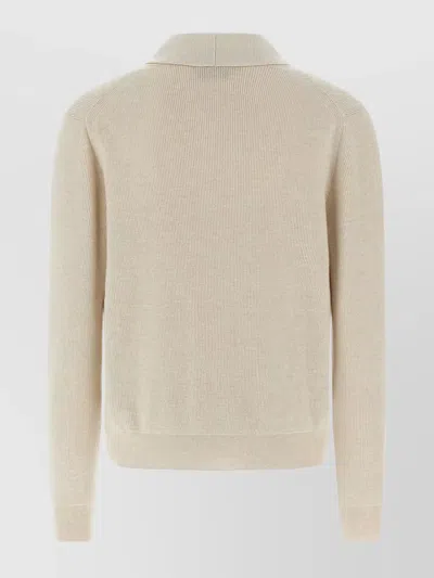 Brioni Ribbed Texture Shawl Collar Front Pockets
