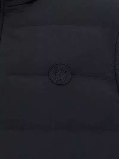 Brioni 'golf Capsule' Sleeveless Padded High Collar Vest In Black