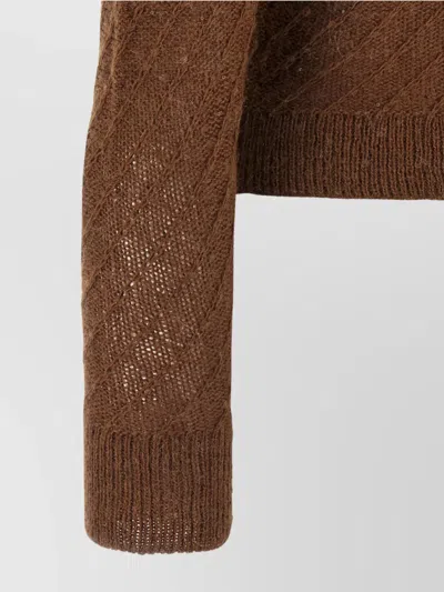 Fabiana Filippi Sequin Crochet Cardigan Sweaters And Cardigans Brown In Brown