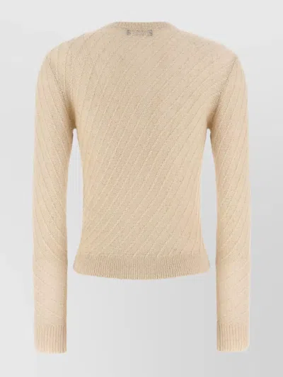 Fabiana Filippi Sequin Crochet Cardigan Sweaters And Cardigans Beige In Neutral