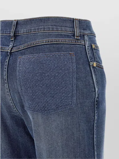Fabiana Filippi Straight Leg Jeans With Front And Back Pockets