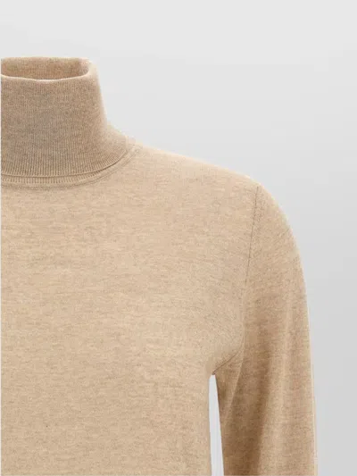 Golden Goose 'dilara' Ribbed Turtleneck Sweater With Long Sleeves