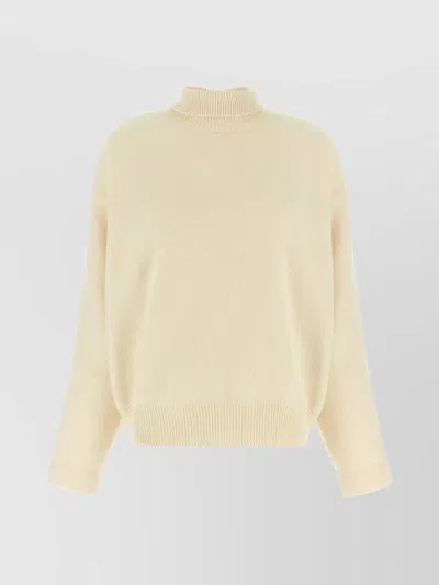 Jil Sander High Neck Sweater Sweaters And Cardigans White