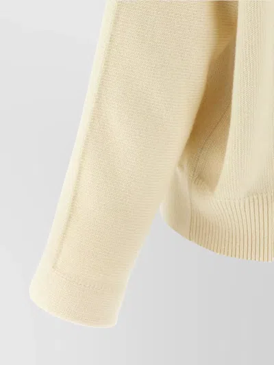 Jil Sander High Neck Sweater Sweaters And Cardigans White