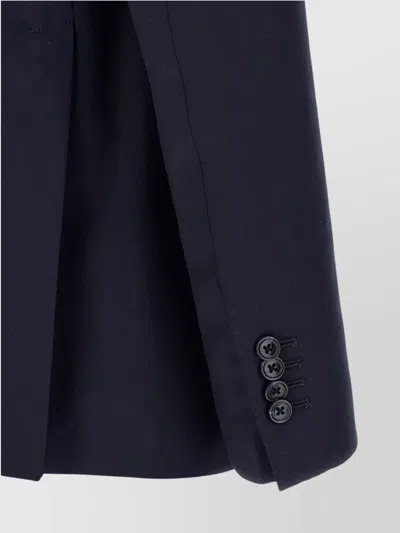 Tagliatore Notch Lapel Single Breasted Suit Dress In Blue