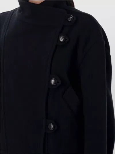 Isabel Marant Long Sleeve Coat In Black