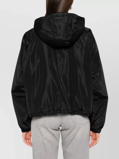 Iro Hooded Pocketed Bomber Jacket
