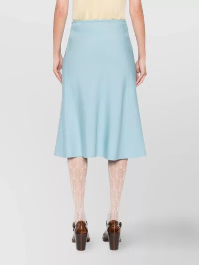 Valentino Skirt A-line Silhouette Front Pockets In Blue