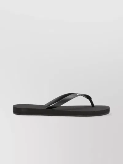 Balenciaga Flat Sole Slide Sandals With Open Toe