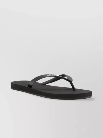Balenciaga Flat Sole Slide Sandals With Open Toe