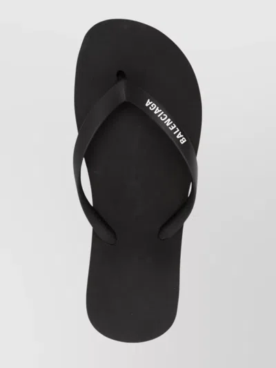 Balenciaga Flat Sole Slide Sandals With Open Toe