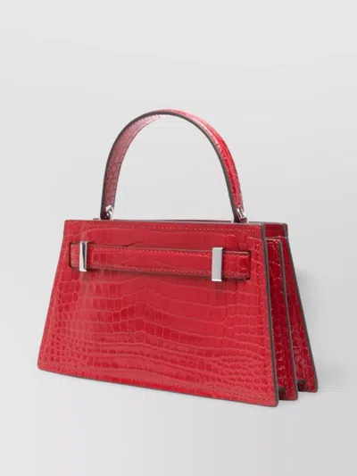 Tory Burch Small Leather Shoulder Bag Crocodile Effect