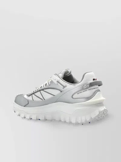 Moncler Two-tone Fabric And Leather Trailgrip Sneakers