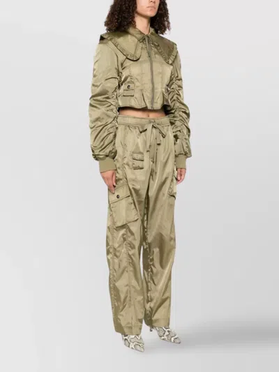 Ganni Nylon Short Bomber Jacket