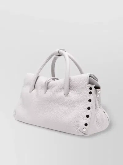 Zanellato Pebbled Texture Small Leather Handbag