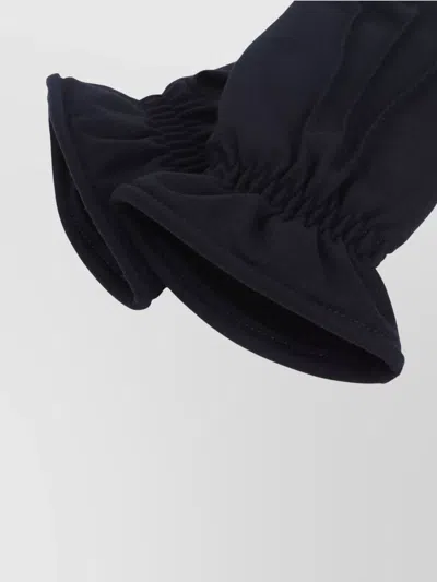 Brioni Cashmere Blend Gloves Elastic Cuffs In Black