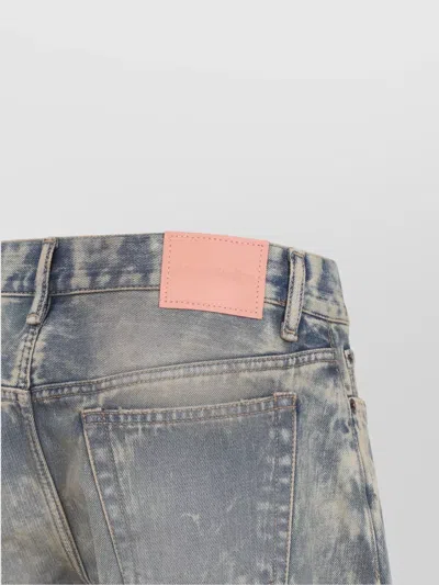Acne Studios Distressed Low Waist Cotton Jeans