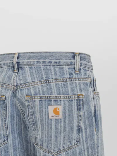 Carhartt Rylan Loose Tapered Cotton Jeans In Blue