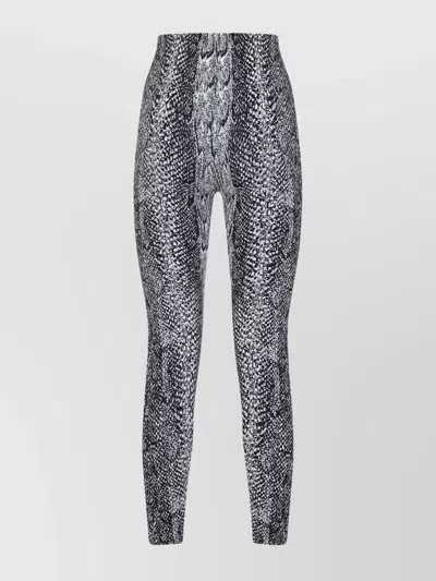 Wolford Python Print High Waist Leggings In Gray