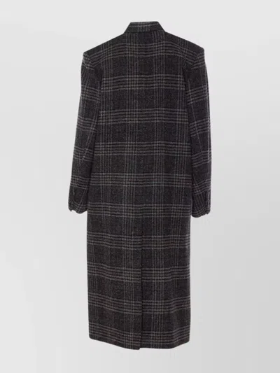 Isabel Marant Étoile Womens Grey Lexana Double-breasted Wool Coat In Brown