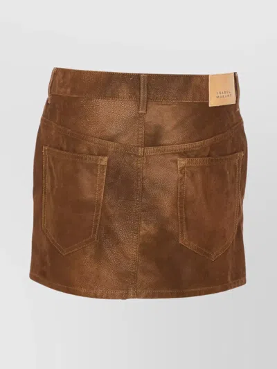 Isabel Marant Étoile Isabel Marant Etoile Women Kimmy Mini Skirt In Brown