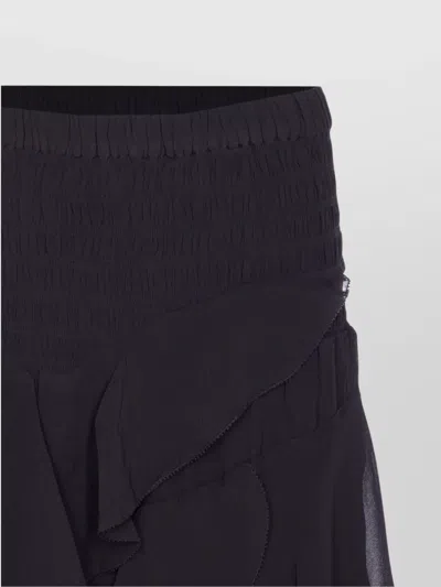 Isabel Marant Étoile Layered Sheer Skirt With Ruffled Flounces In Blue