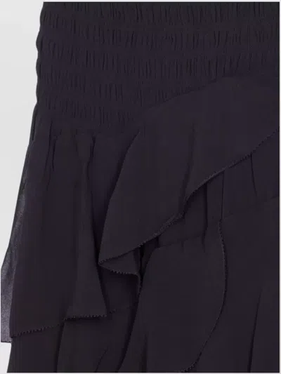 Isabel Marant Étoile Layered Sheer Skirt With Ruffled Flounces In Blue