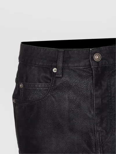 Isabel Marant Étoile Isabel Marant Etoile Black Synthetic Leather Kimmy Mini Skirt In Black