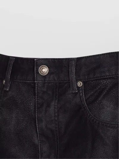 Isabel Marant Étoile Isabel Marant Etoile Black Synthetic Leather Kimmy Mini Skirt In Black