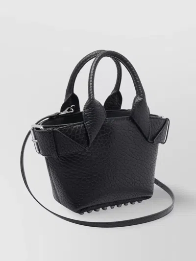 Alexander Wang Structured Leather Tote Bag With Buckle Detail