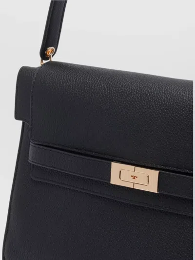 Tory Burch Leather Rectangular Top Handle Shoulder Bag
