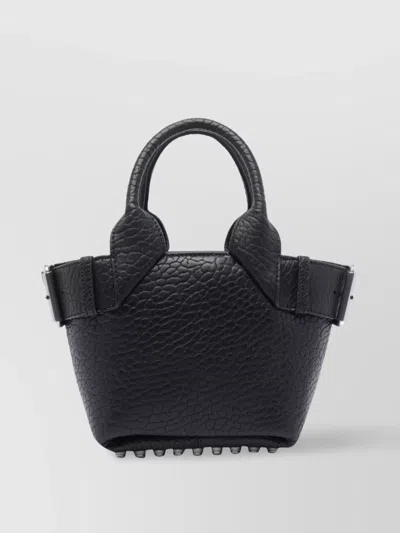 Alexander Wang Structured Leather Tote Bag With Buckle Detail