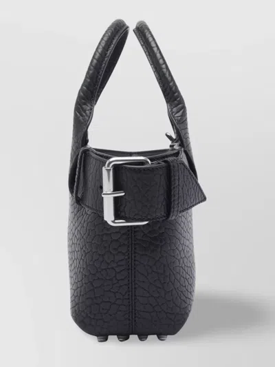 Alexander Wang Structured Leather Tote Bag With Buckle Detail
