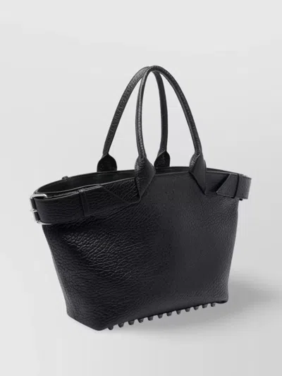 Alexander Wang Leather Tote Structured Studded Bottom