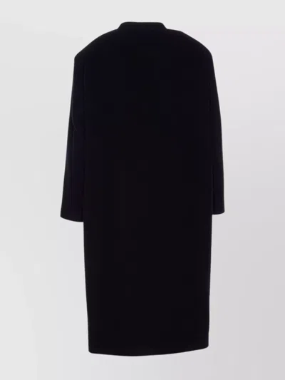 Isabel Marant Étoile Longline Coat Single-breasted Front Pockets In Black