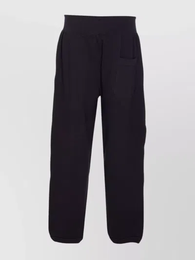 Y-3 Logo Trackpants Cuffed Bottoms In Black