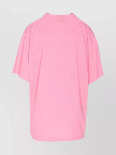 Balenciaga Vip Team Crewneck Graphic T-shirt In Pink