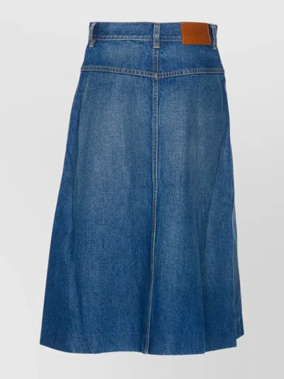 Chloé A-line Silhouette Midi Length Skirt