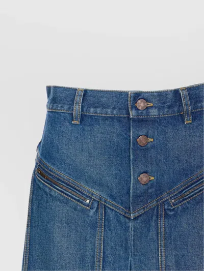 Chloé A-line Silhouette Midi Length Skirt