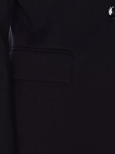 Pinko Flap Pockets Long Sleeves Notched Lapels In Black