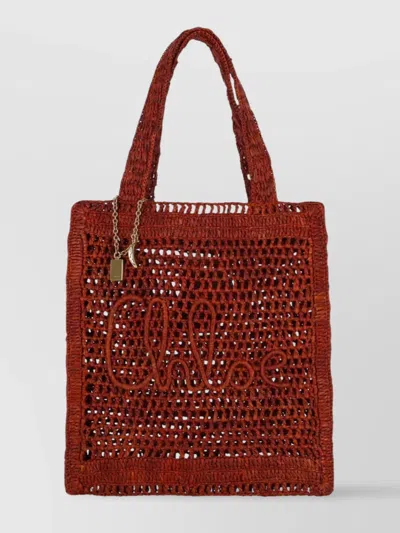 Chloé Tote Bag With Dual Handles And Woven Design