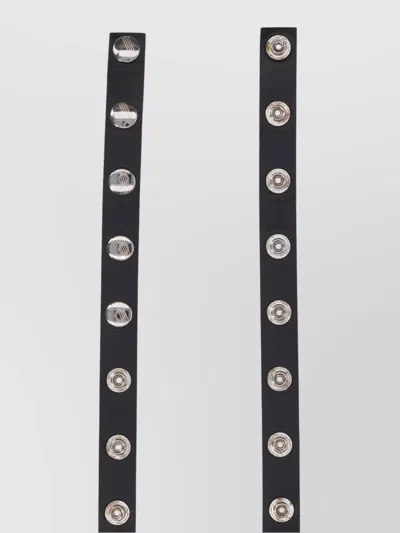 Attico Adjustable Length Metal Accents Studded Design Belts