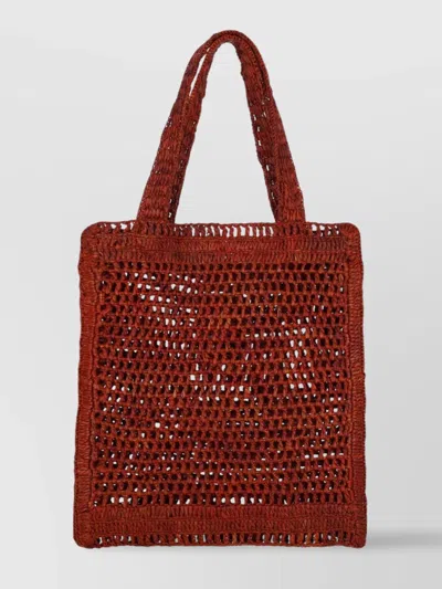 Chloé Tote Bag With Dual Handles And Woven Design