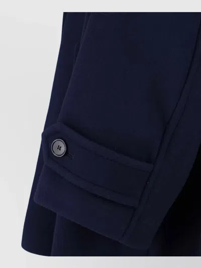 Chloé Structured Double-breasted Jacket Notched Lapels In Blue