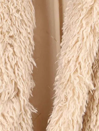Tagliatore Faux Fur Texture Jacket In Brown