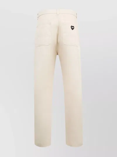 Carhartt Drewe Trousers With Side And Back Pockets In White