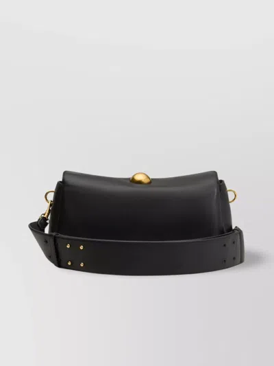 Ami Alexandre Mattiussi Carousel Leather Shoulder Bag